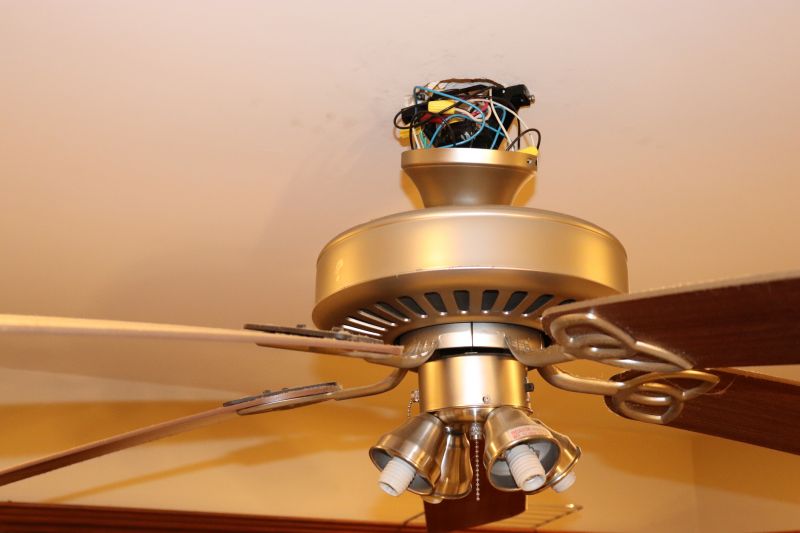 Completed Ceiling Fan Mounting